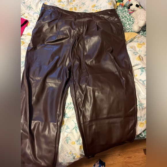 A New Day Leather Trousers - Picture 1 of 3